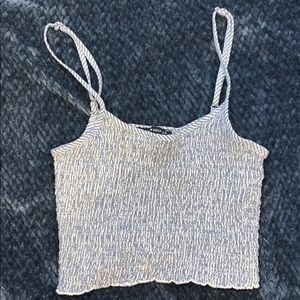 Brandy blue/white tank